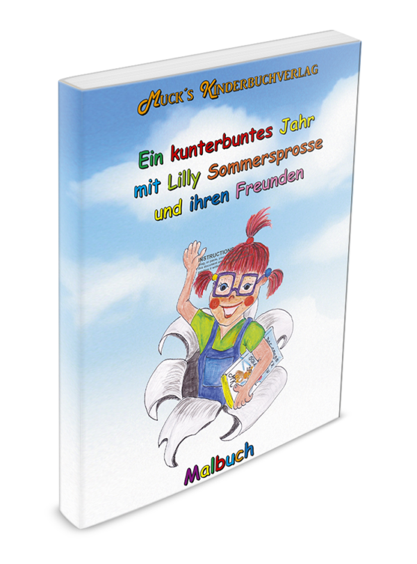Malbuch - Ein kunterbuntes Jahr mit Lilly Sommersprosse und ihren Freunden